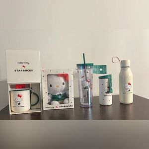 Starbucks x Hello Kitty 2025 Collection Limited Edition Lot of 5 NEW